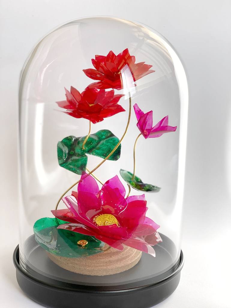 Original Floral Sculpture by Swapna Namboodiri