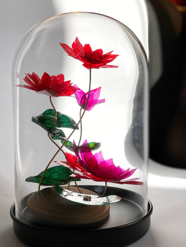 Original Floral Sculpture by Swapna Namboodiri