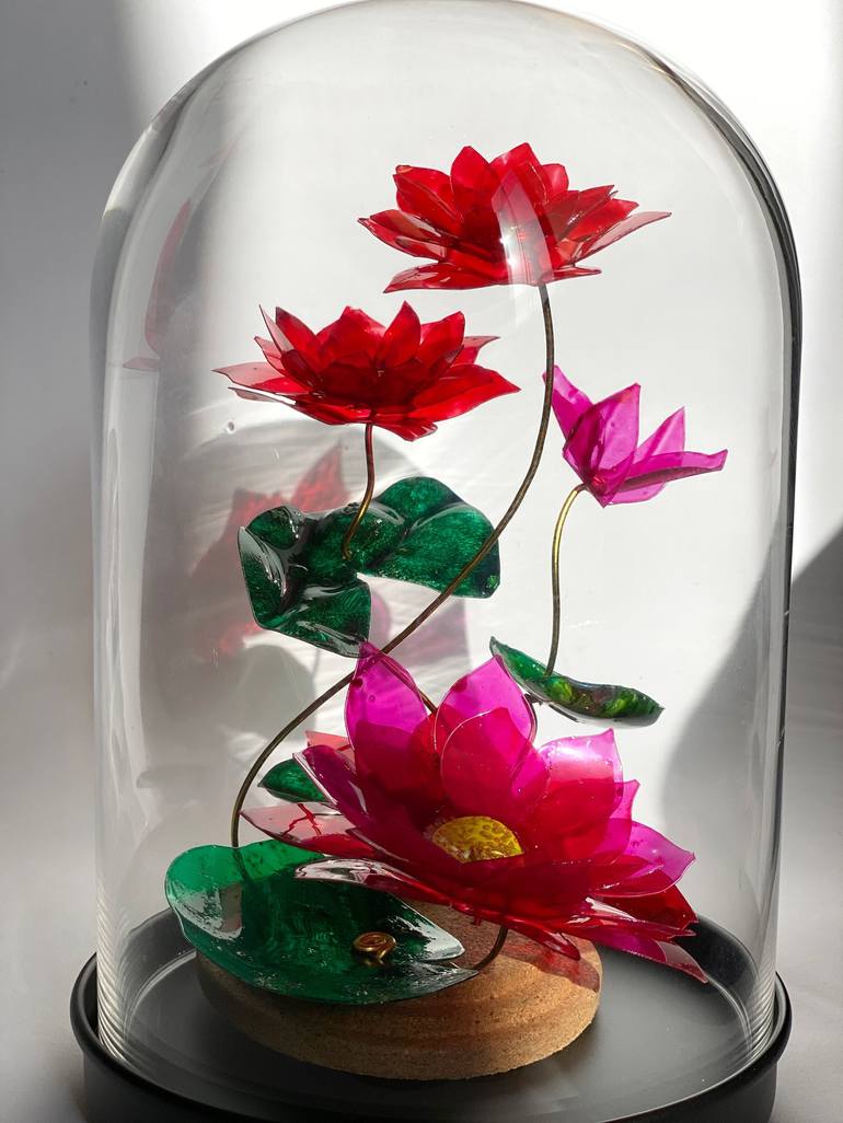 Original Floral Sculpture by Swapna Namboodiri