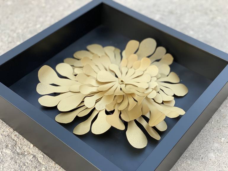 Original Art Deco Botanic Sculpture by Swapna Namboodiri