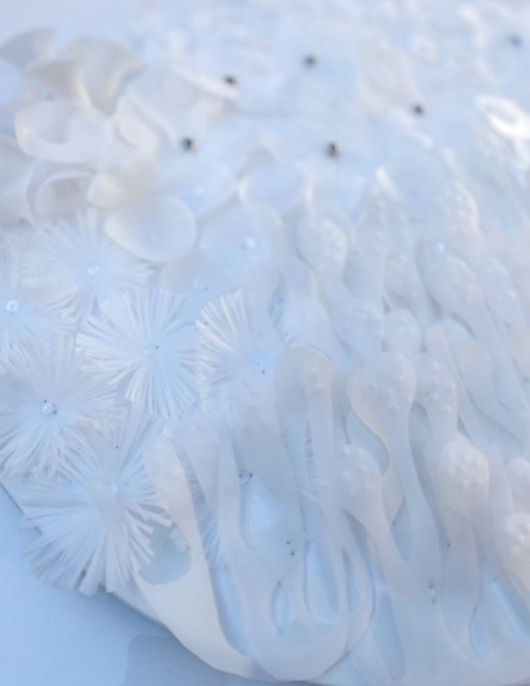 Original Abstract Botanic Sculpture by Swapna Namboodiri