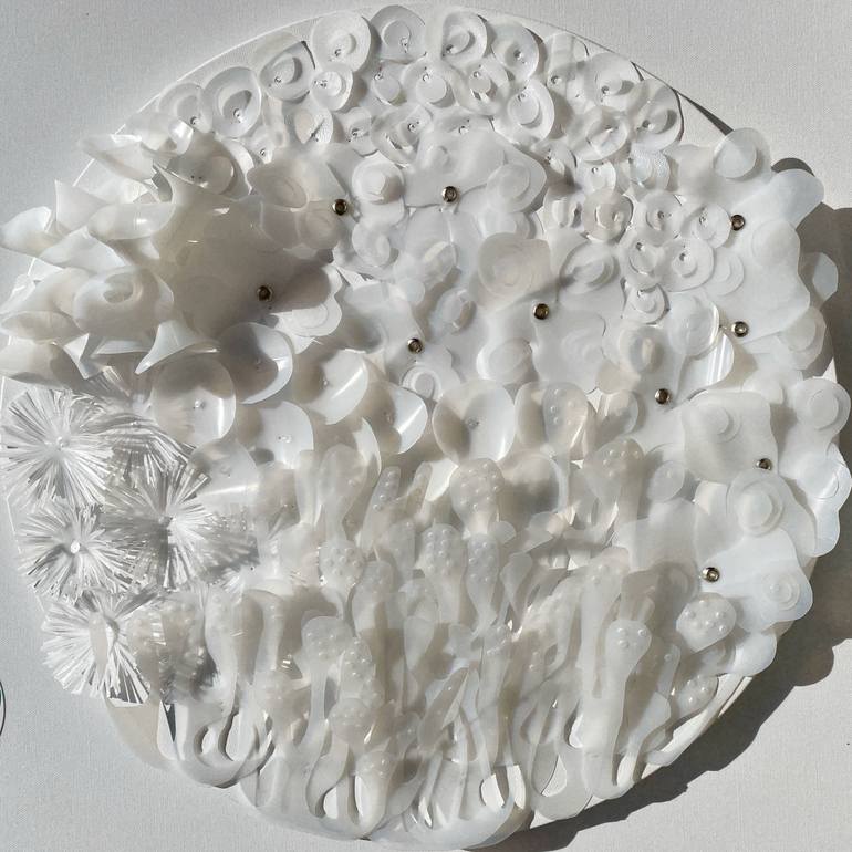 Original Abstract Botanic Sculpture by Swapna Namboodiri