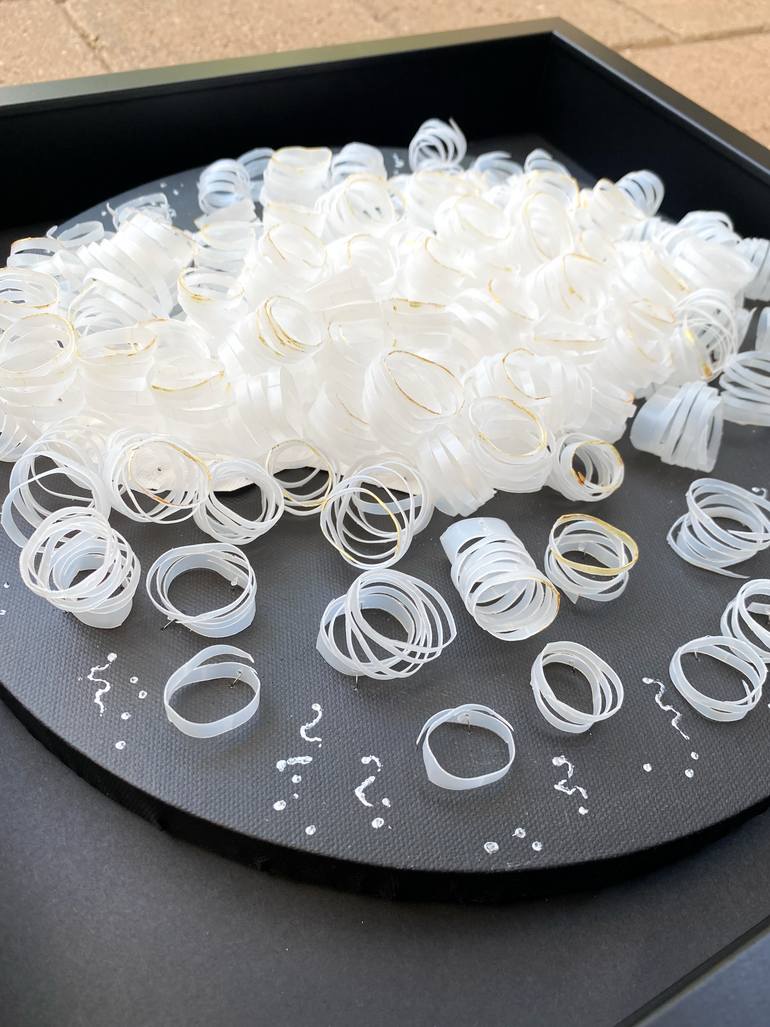 Original Art Deco Patterns Sculpture by Swapna Namboodiri