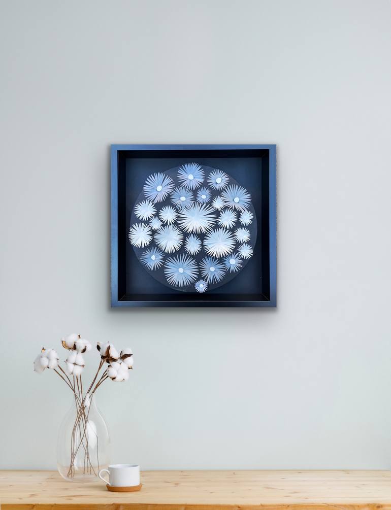 Original Art Deco Botanic Sculpture by Swapna Namboodiri