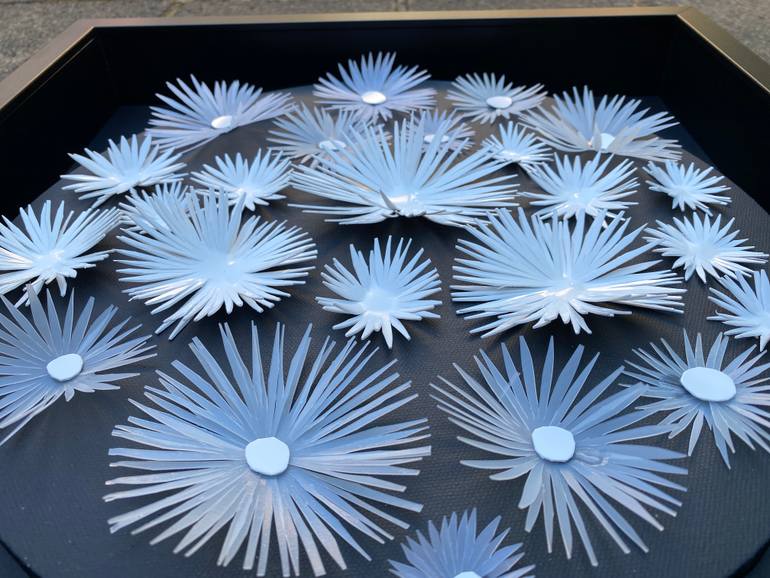 Original Art Deco Botanic Sculpture by Swapna Namboodiri