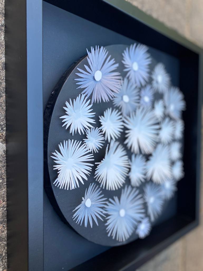 Original Art Deco Botanic Sculpture by Swapna Namboodiri