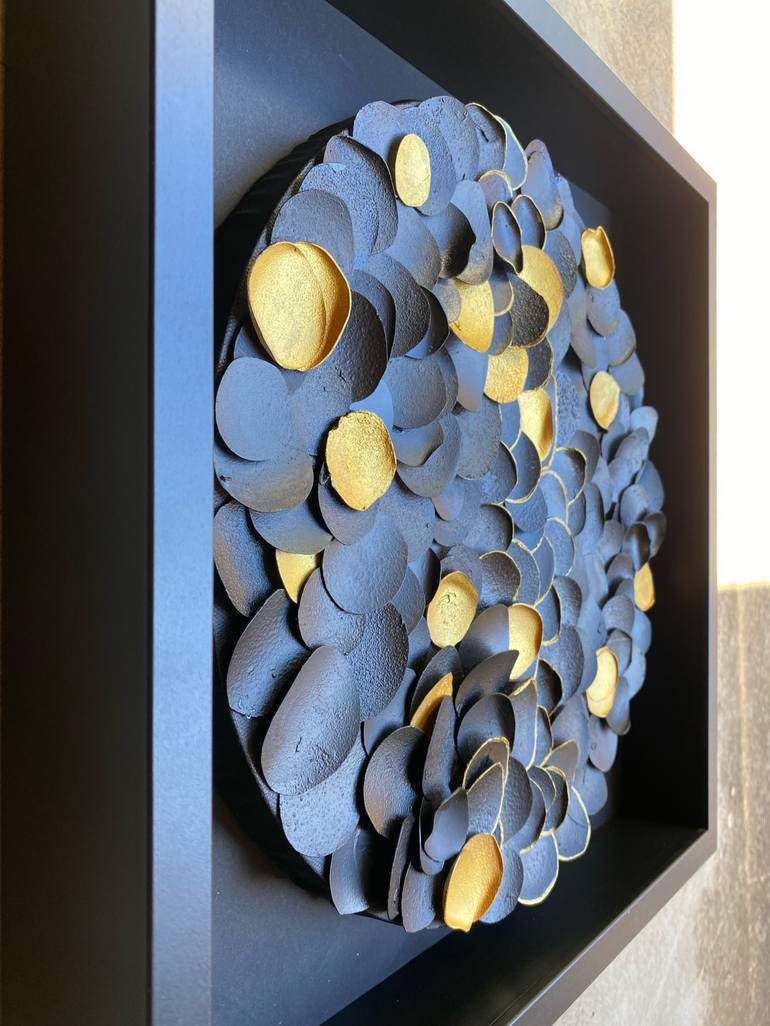Original Abstract Patterns Sculpture by Swapna Namboodiri