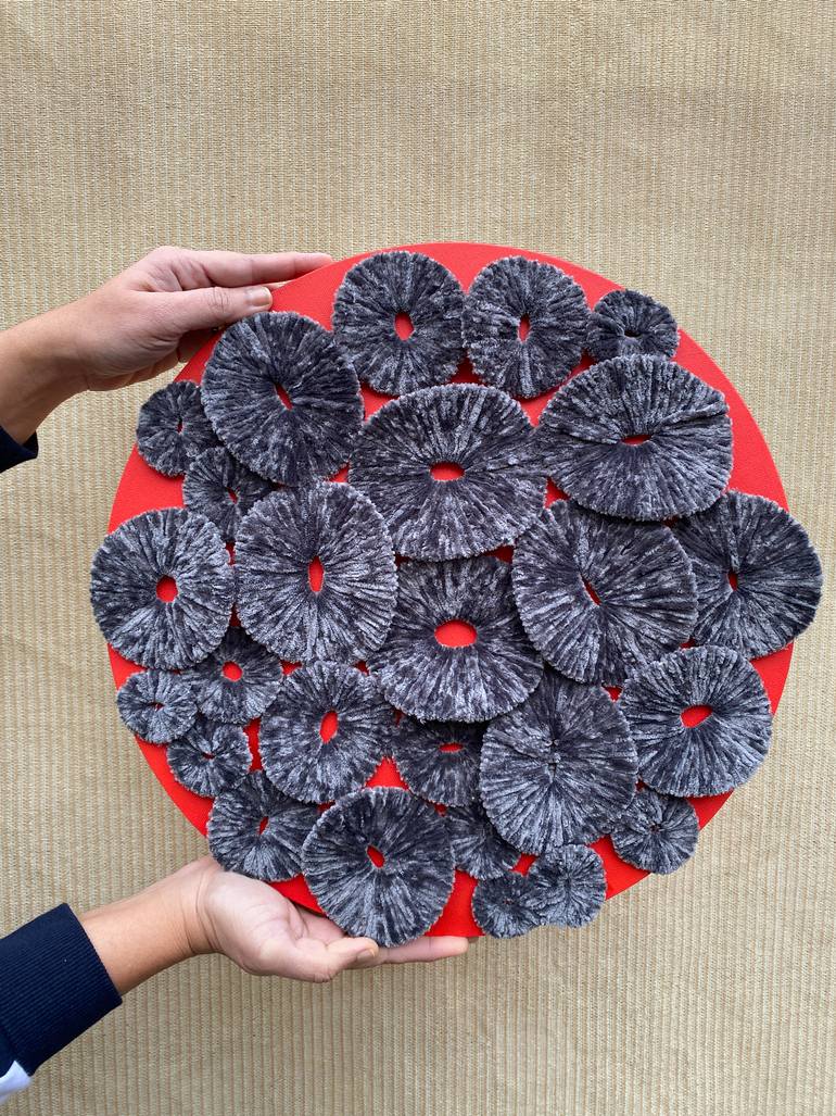 Original Abstract Botanic Sculpture by Swapna Namboodiri