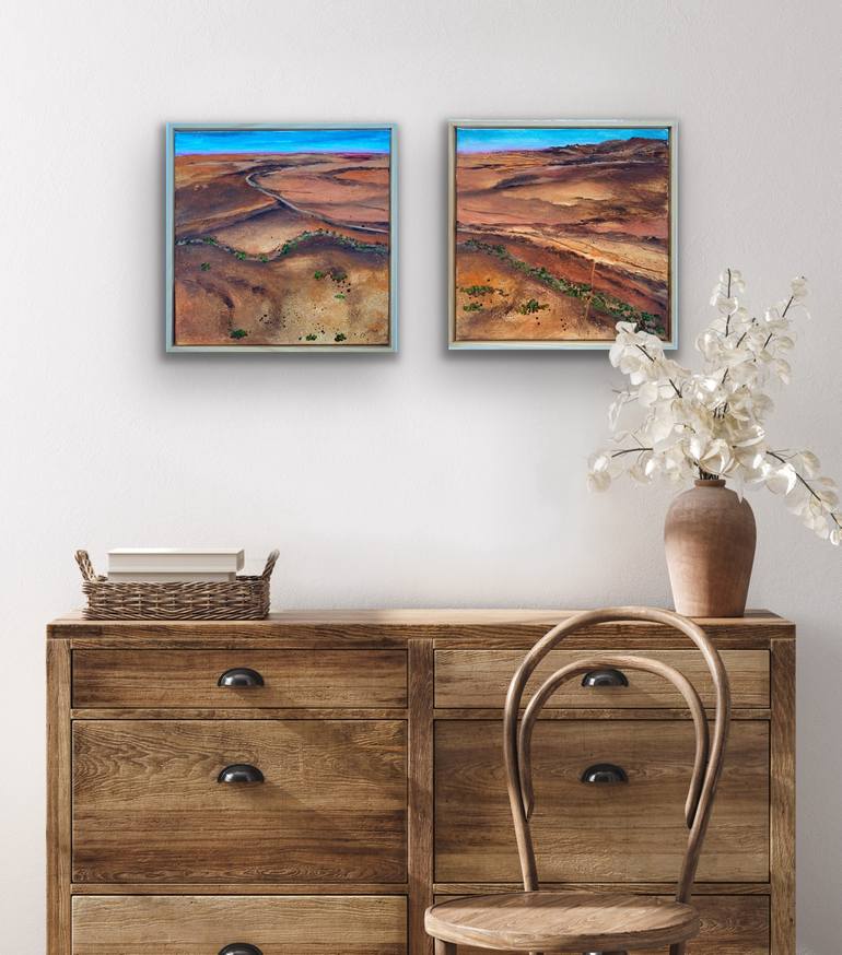 Original Landscape Painting by Swapna Namboodiri | Abstract Art on Canvas | The way forward