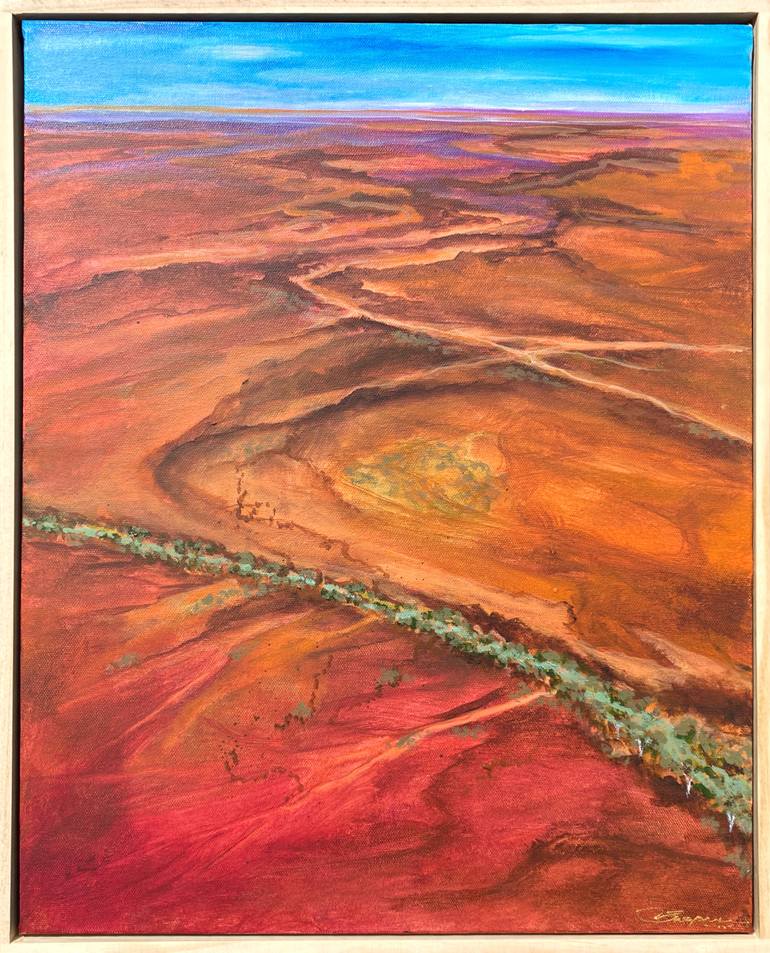 Original Landscape Painting by Swapna Namboodiri | Abstract Art on Canvas | The journey knows the way