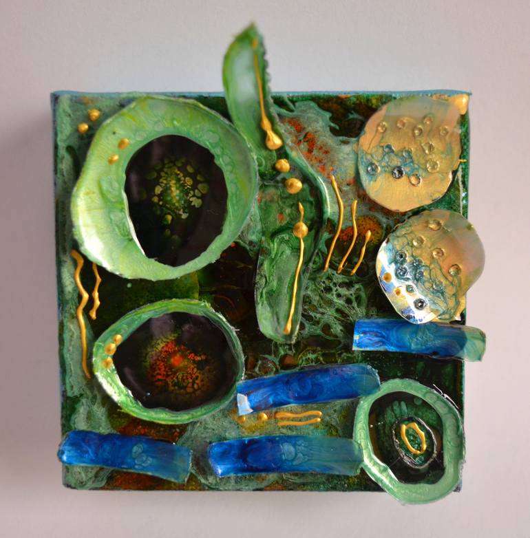 Original Abstract Expressionism Abstract Sculpture by Swapna Namboodiri