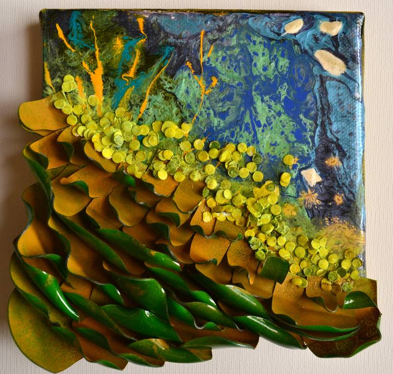 Original Abstract Expressionism Abstract Sculpture by Swapna Namboodiri