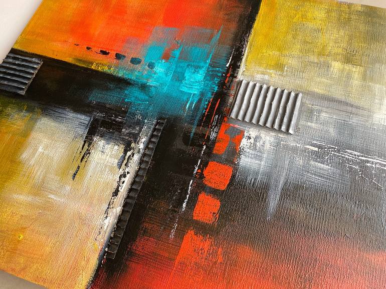 Original Abstract Expressionism Abstract Painting by Swapna Namboodiri