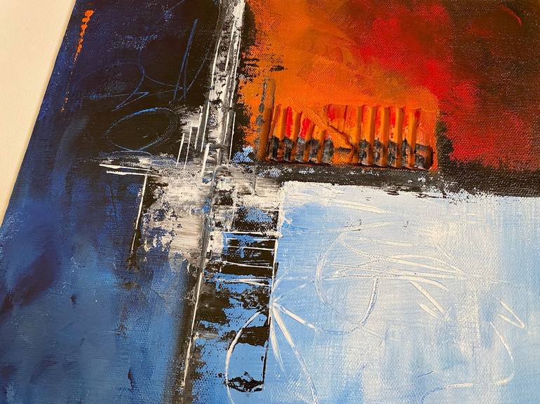 Original Abstract Expressionism Abstract Painting by Swapna Namboodiri