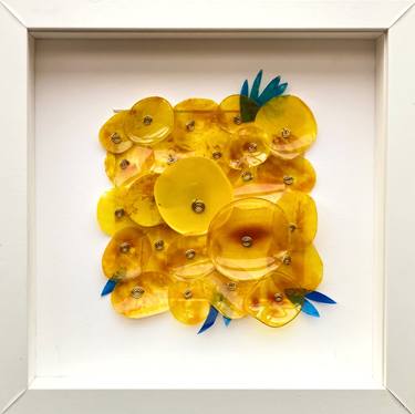 Original Art Deco Floral Sculpture by Swapna Namboodiri