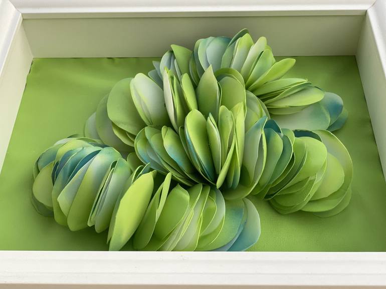 Original Art Deco Botanic Sculpture by Swapna Namboodiri