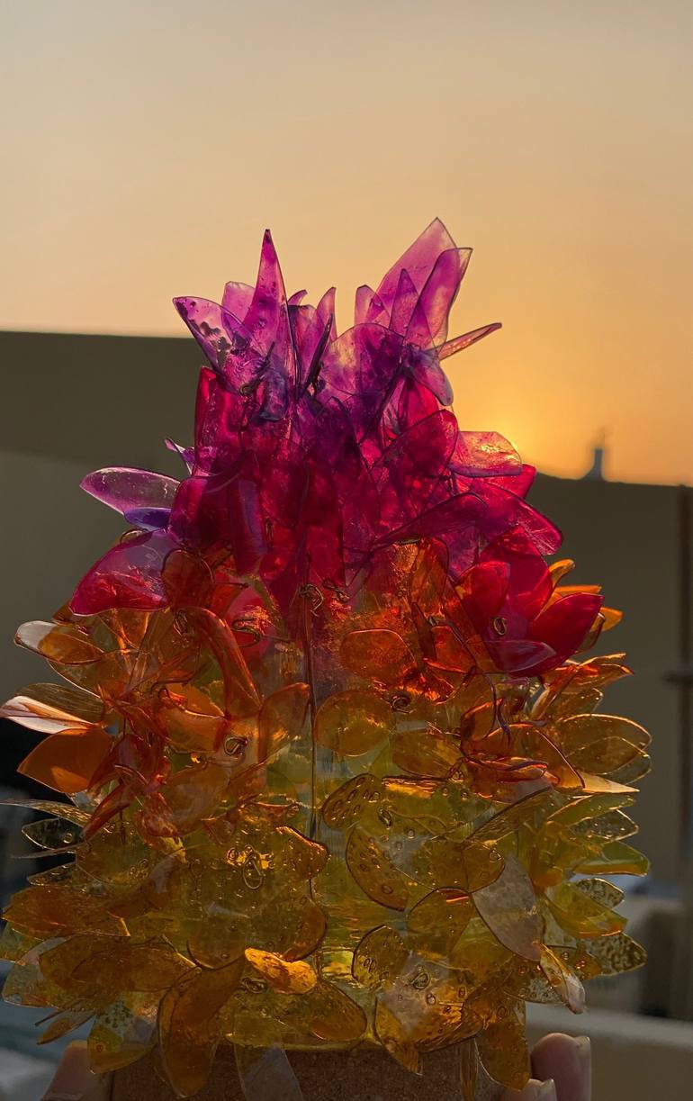 Original Floral Sculpture by Swapna Namboodiri