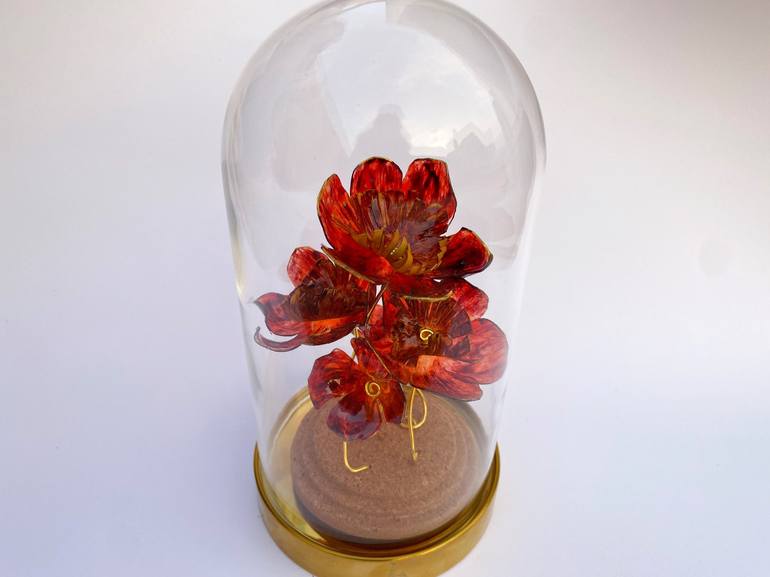 Original Floral Sculpture by Swapna Namboodiri