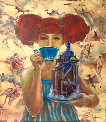 Original Surrealism Women Paintings by Alla Kyslyakova