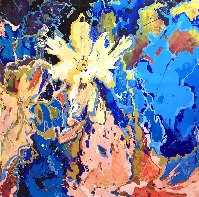 Print of Abstract Expressionism Abstract Paintings by Alla Kyslyakova