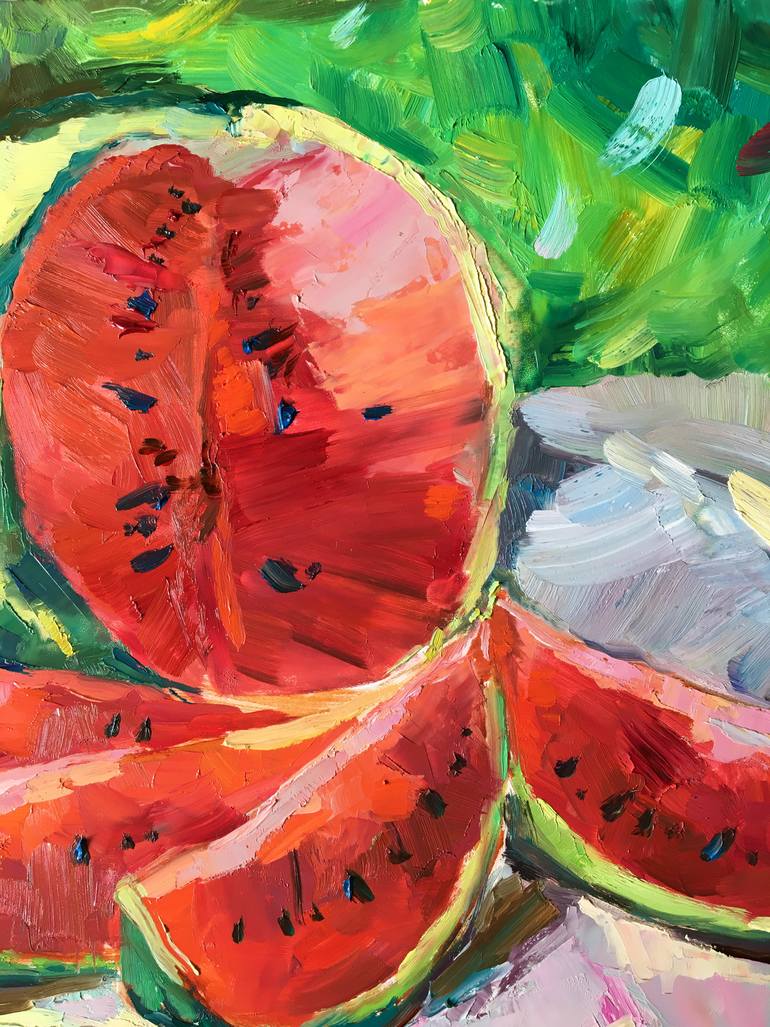 Original Impressionism Food & Drink Painting by Alla Kyslyakova