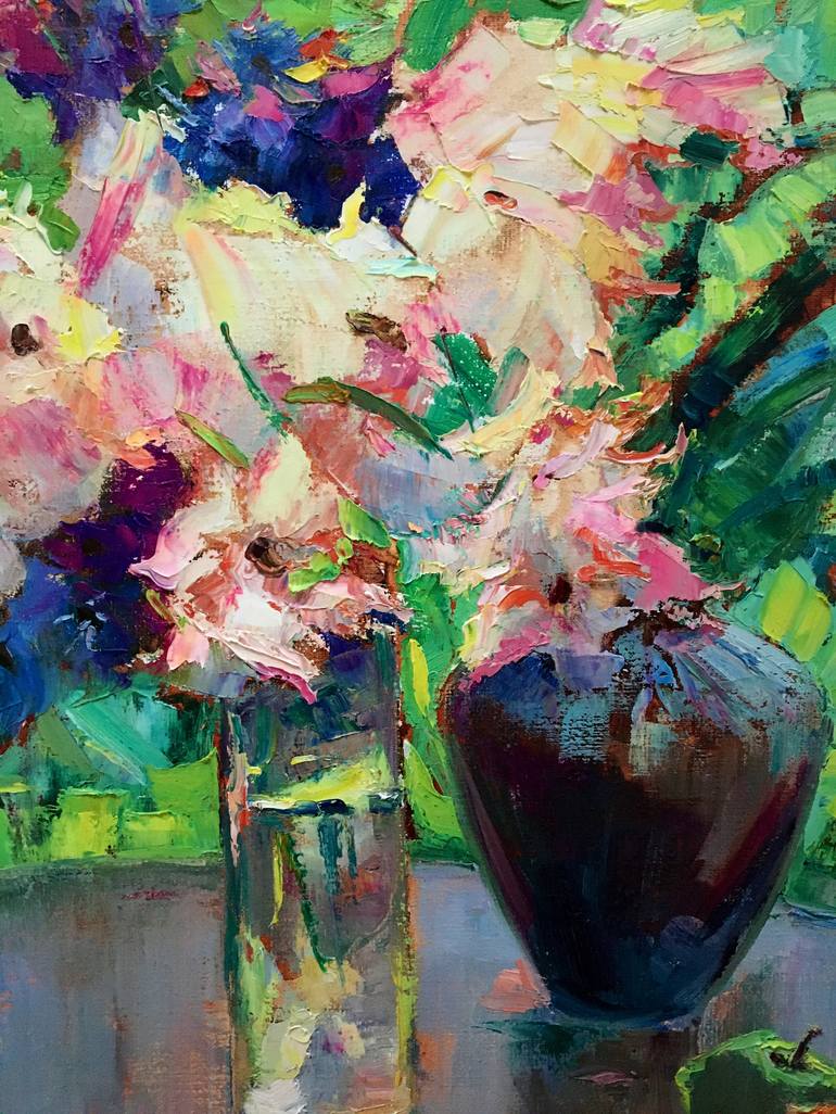 Original Floral Painting by Alla Kyslyakova