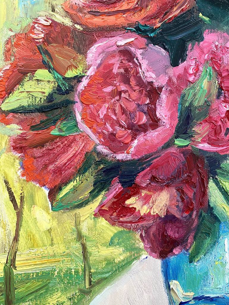 Original Floral Painting by Alla Kyslyakova