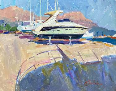 Original Yacht Paintings by Alla Kyslyakova