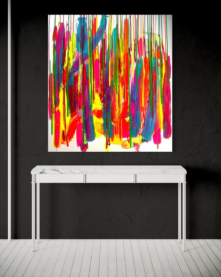 Original Modernism Abstract Painting by Hans-Guenter Hoeffken