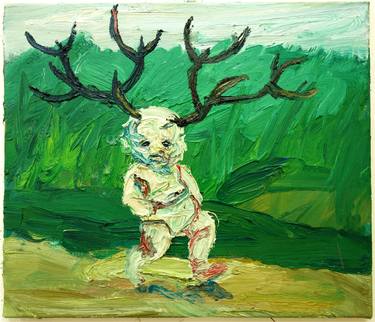 Original Expressionism Children Paintings by Gideon Pirx