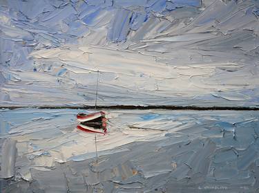 Original Impressionism Boat Paintings by Daniel Gbenga Orimoloye