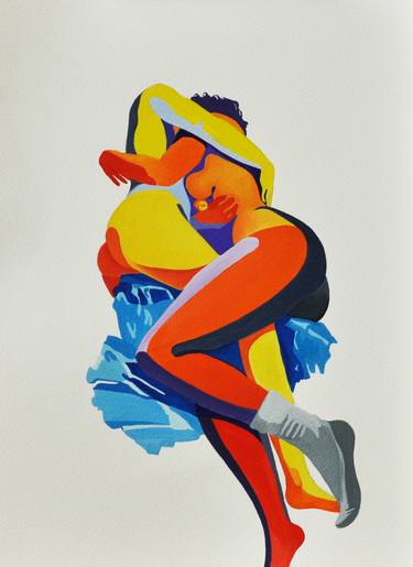 Original Pop Art Erotic Paintings by Eva de Novoparis