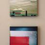 Fine Art Photograph printed on matte gallery wrapped canvas. High clouds on a hot cloudy day made the color pop.