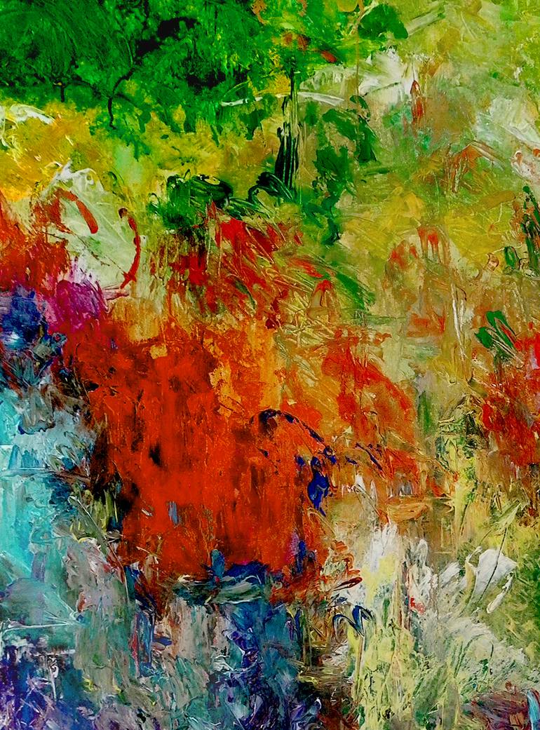 Original Abstract Expressionism Abstract Painting by Ron Halfant