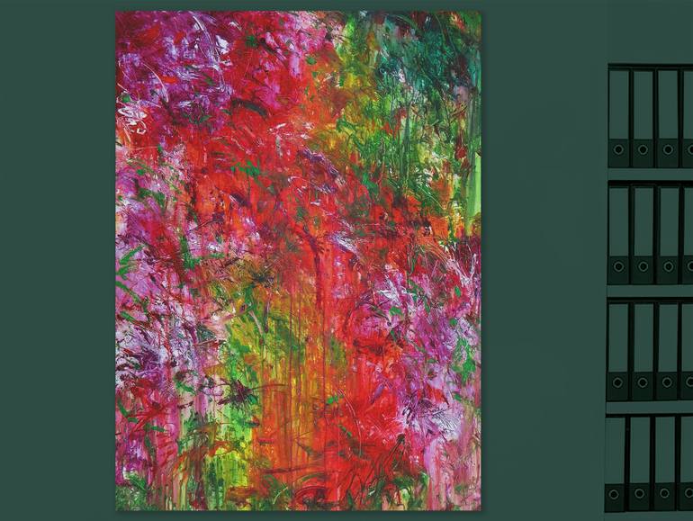 Original Abstract Expressionism Abstract Painting by Ron Halfant