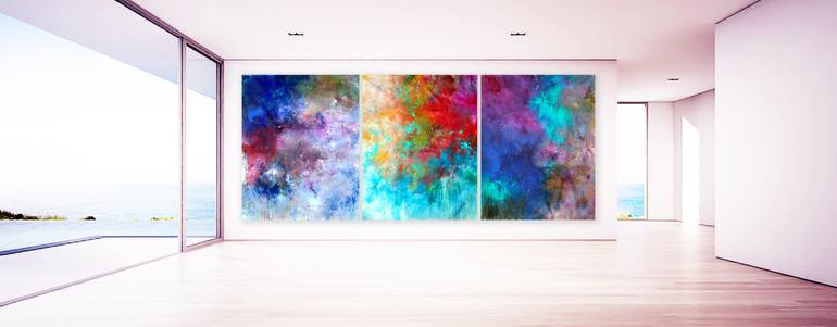 Original Abstract Expressionism Abstract Painting by Ron Halfant