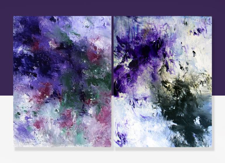 Original Abstract Expressionism Abstract Painting by Ron Halfant