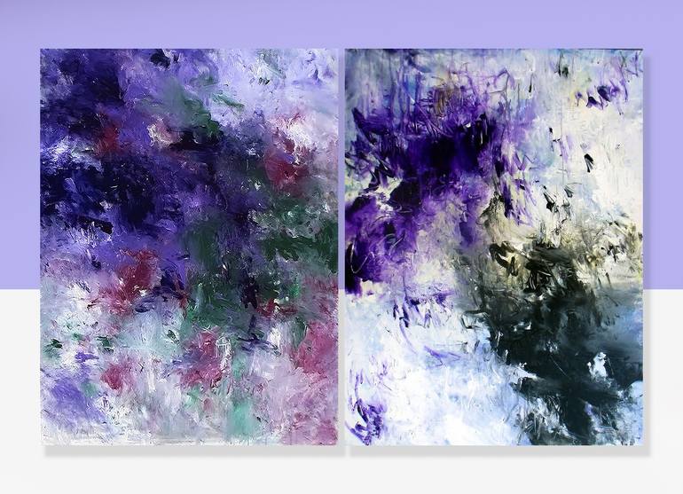 Original Abstract Expressionism Abstract Painting by Ron Halfant