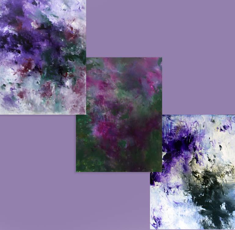 Original Abstract Expressionism Abstract Painting by Ron Halfant