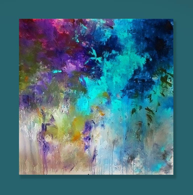 Original Abstract Expressionism Abstract Painting by Ron Halfant