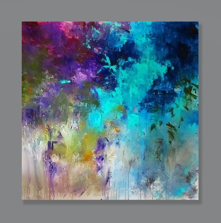 Original Abstract Expressionism Abstract Painting by Ron Halfant