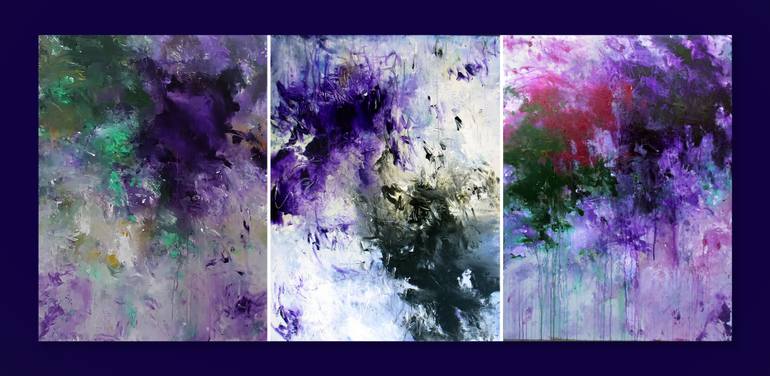 Original Abstract Expressionism Abstract Painting by Ron Halfant