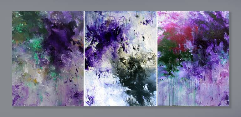 Original Abstract Expressionism Abstract Painting by Ron Halfant