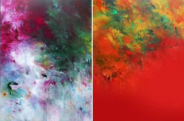 Original Abstract Paintings by Ron Halfant