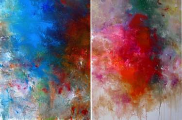 Original Abstract Expressionism Abstract Paintings by Ron Halfant