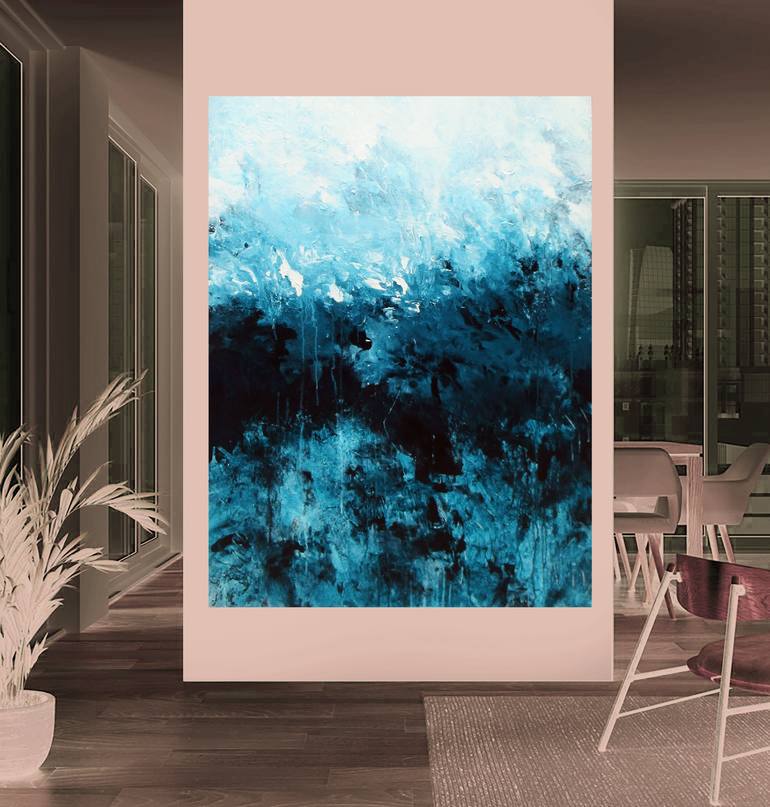 Original Abstract Expressionism Abstract Painting by Ron Halfant