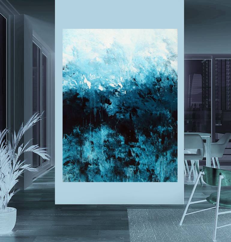 Original Abstract Expressionism Abstract Painting by Ron Halfant