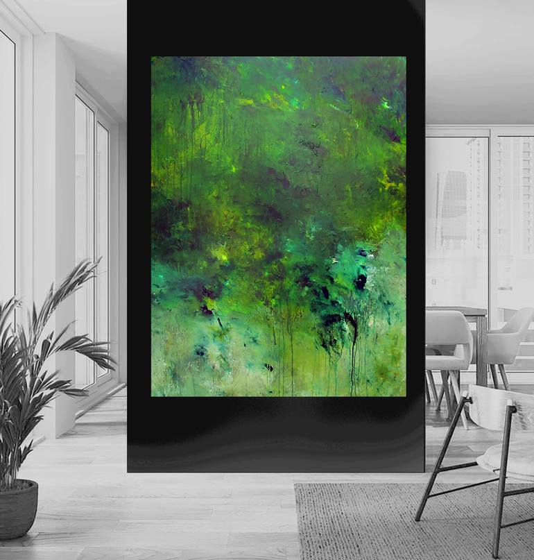 Original Abstract Expressionism Abstract Painting by Ron Halfant