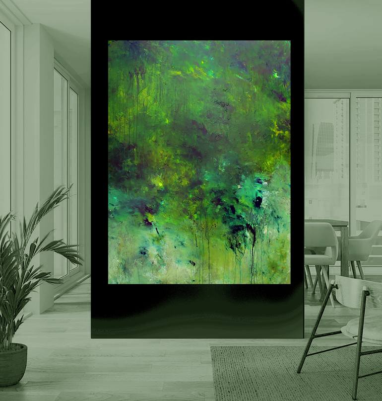 Original Abstract Expressionism Abstract Painting by Ron Halfant