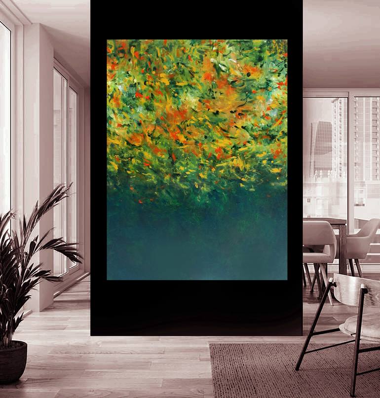 Original Abstract Expressionism Abstract Painting by Ron Halfant